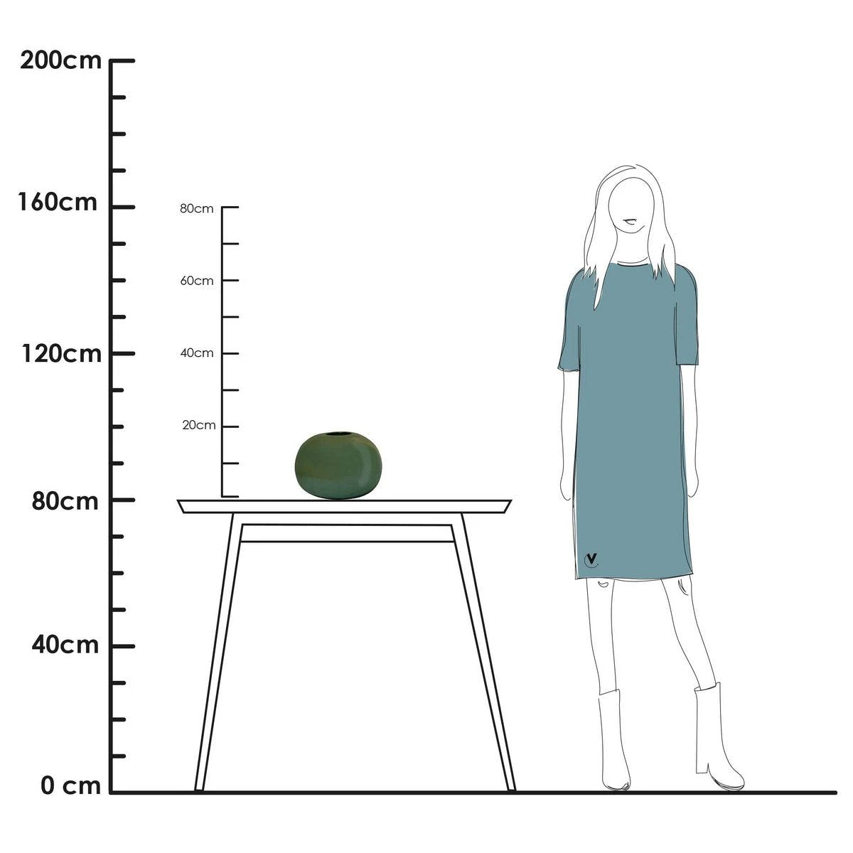 Vase - Brenno Baltic Green, Last items! by Vase The World