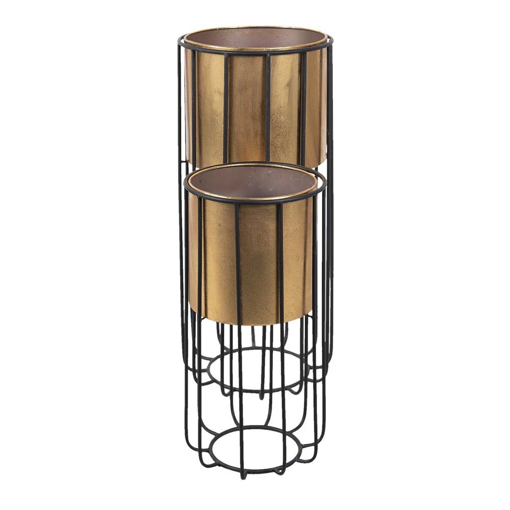Pflanzenhalter stehend Set (2) Ø 32x74 / Ø 26x54 cm von Clayre & Eef.