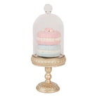Decoration Image Macarons Ø 7x17 cm Gold-colored Plastic by Clayre & Eef.