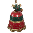 Weihnachtsdekoration Bild Glocke Ø 24x31 cm rotes Metall von Clayre & Eef.