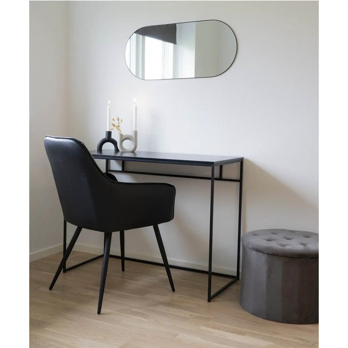 Jersey Mirror - Brass Look, Steel, 35x80x0.5 cm by EMIRELLE