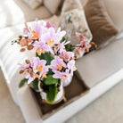 Hummingbird Orchids | Pink phalaenopsis orchid - Andorra + Pastel pot white - pot size Ø9cm | flowering houseplant - fresh from the grower by Kolibri Company