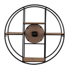 Wall clock / wall rack Ø 60x14 cm / 1xaa by Clayre & Eef.