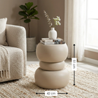Side table Zea Off-white by Mica Decorations
