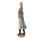 Decoration Statue Rabbit 17x15x53 cm Gold-colored Plastic by Clayre & Eef.