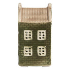 Decoration House with LED House 4x4x8 cm Green Ceramic by Clayre & Eef.