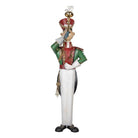 Decoration image nutcracker 65x71x218 cm white green metal by Clayre & Eef.