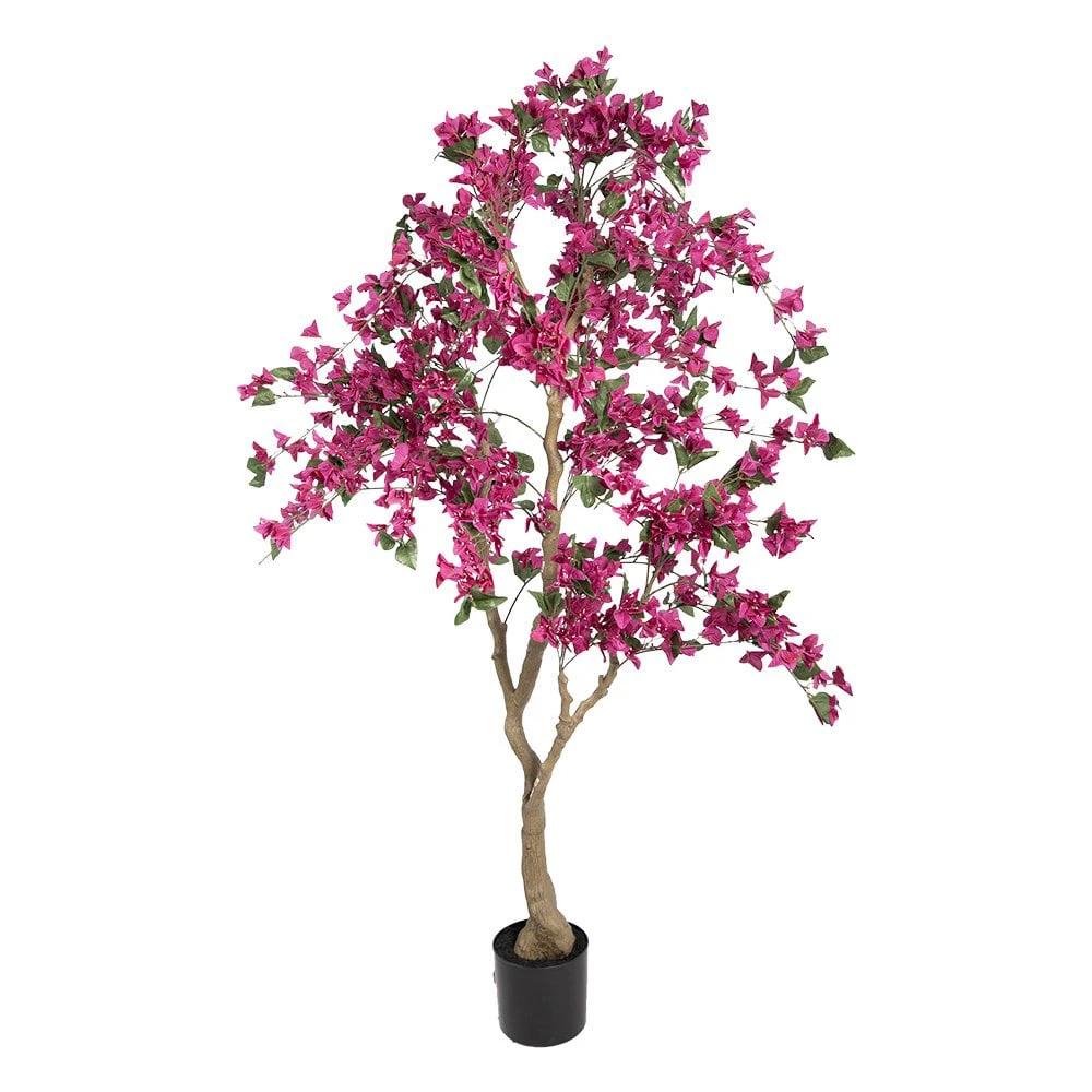 Kunstbaum Bougainvillea 80x80x180 cm Pink Kunststoff von Clayre & Eef.