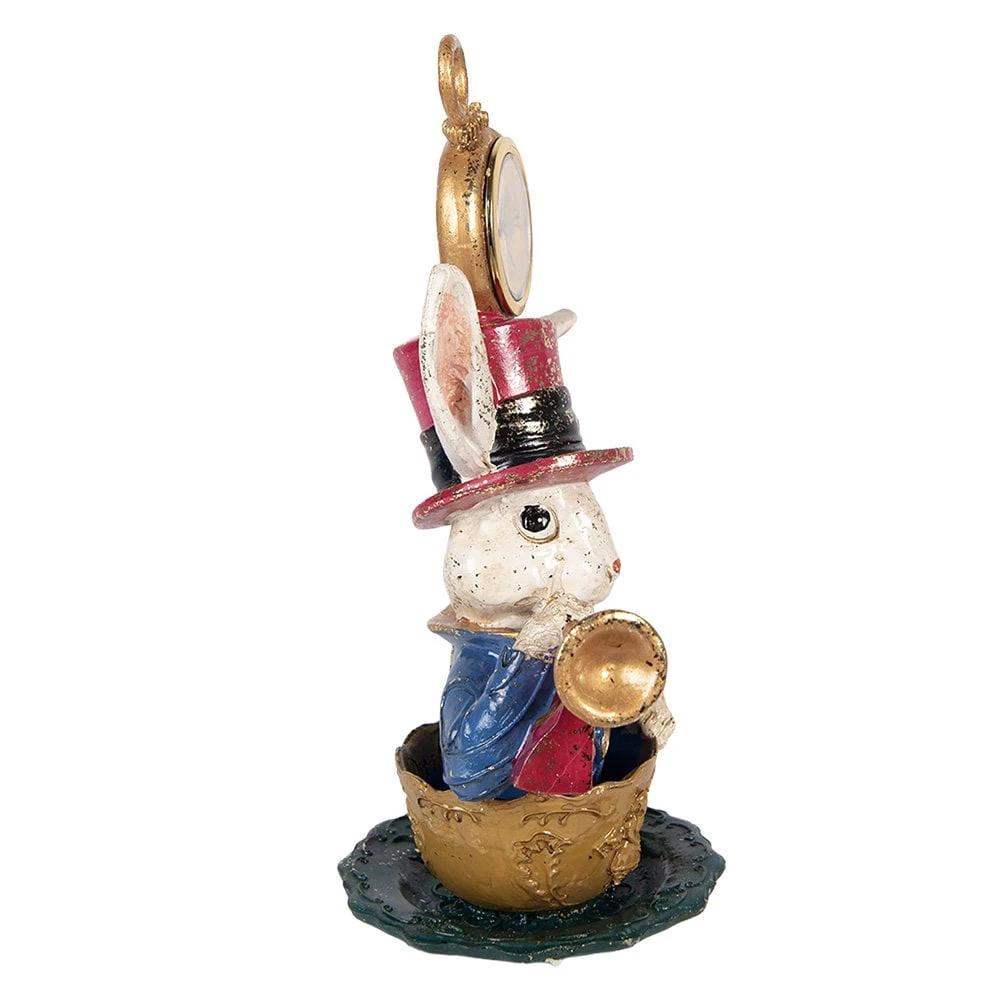 Decoration Statue Rabbit 15x11x23 cm Beige Plastic by Clayre & Eef.
