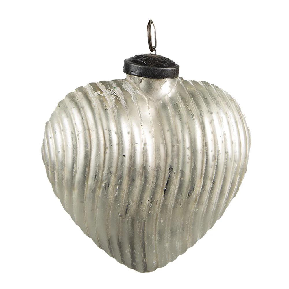 Christmas ball 7x4x8 cm by Clayre & Eef.