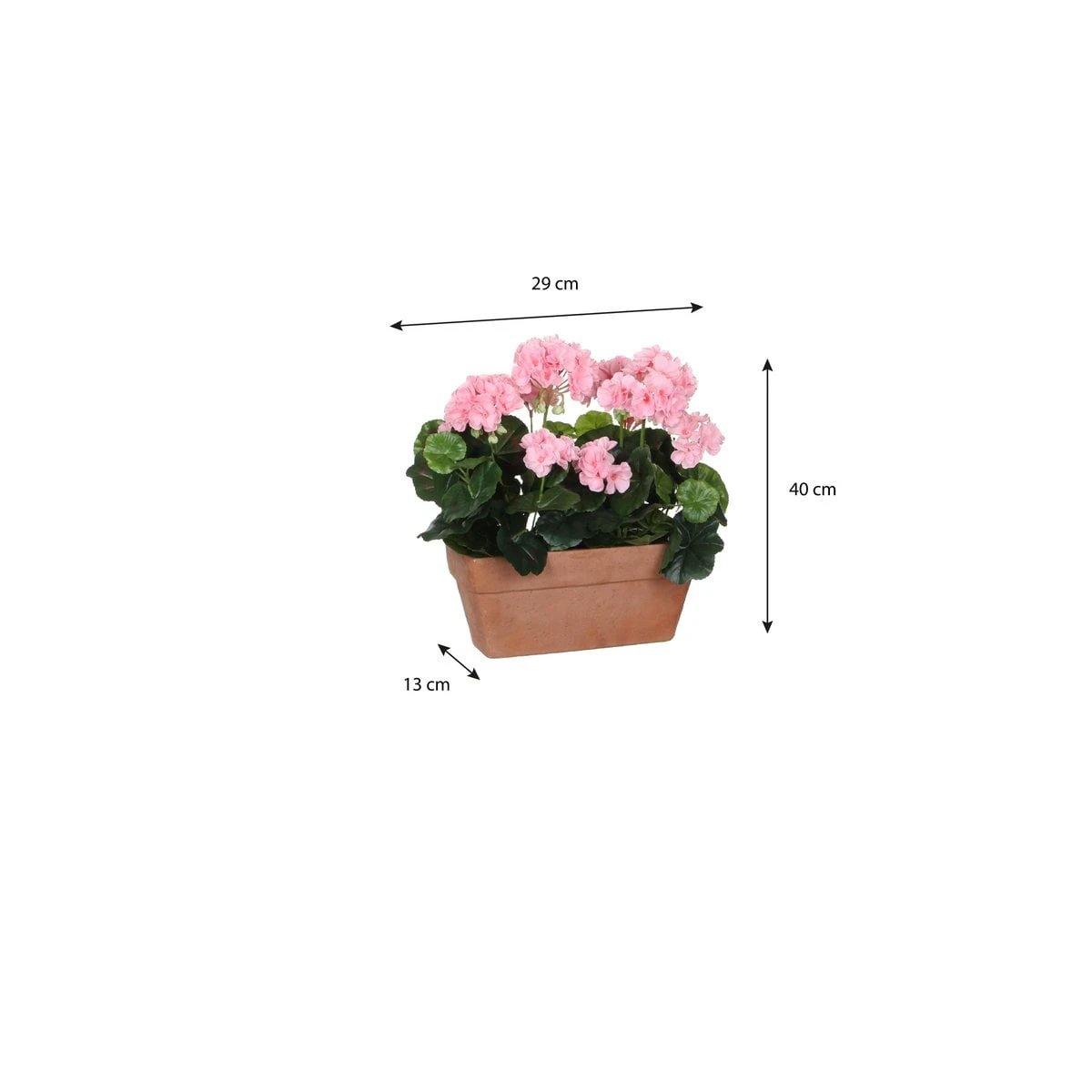 Artificial plant Geranium Pink by Mica Decorations