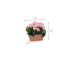 Artificial plant Geranium Pink by Mica Decorations