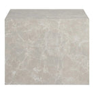 Prague Coffee Table Set - Beige, Marble Look, MDF, Decor Paper, Set of 2 by EMIRELLE