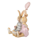 Decoration Statue Rabbit 8x6x10 cm Brown Plastic by Clayre & Eef.
