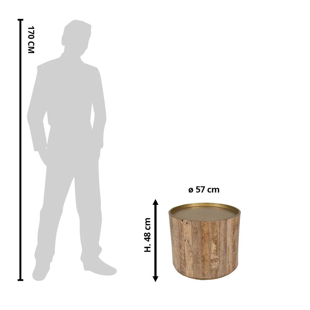 Beistelltisch Ø 57x48 cm von Clayre & Eef.