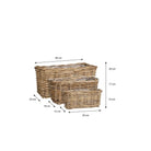 Plant basket set outdoor Marcia Gray by Mica Decorations