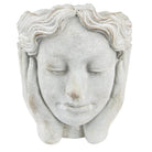 Bloempot Hoofd Ø 15x25 cm Grijs Steen Plantenpot by Clayre & Eef.