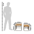 Beistelltisch (Set aus 2) 53x53x44 / 42x42x38 cm von Clayre & Eef.