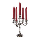 Candlestick 22x22x28 cm Silver-colored Aluminum by Clayre & Eef.