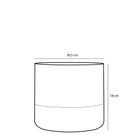 Flowerpot inside Lago White by Mica Decorations