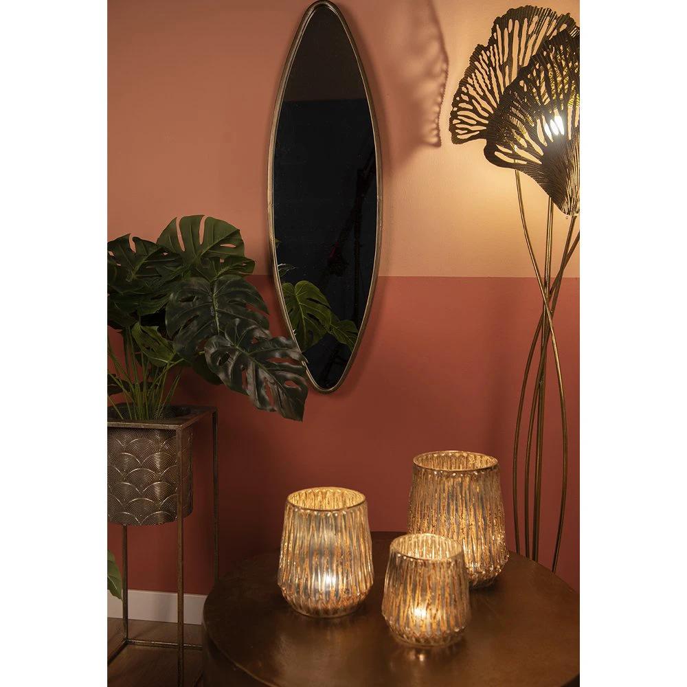 Decoration plant holder (2) 25x25x62 cm / 20x20x34 cm by Clayre & Eef.