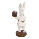 Decoration Statue Rabbit 15x11x32 cm White Plastic by Clayre & Eef.