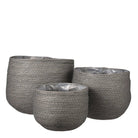Plant basket set Jorck Gray by Mica Decorations