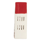 Decoration house with LED 7x6x19 cm white ceramics by Clayre & Eef.