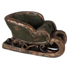 Christmas Decoration Sculpture Sleigh 35x23x21 cm Green Ceramic by Clayre & Eef.