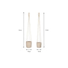 Plantenmand set Atlantic Crème by Mica Decorations