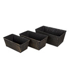 Plant holder (3) 26x17x12 / 23x14x10 / 21x11x9 cm by Clayre & Eef.
