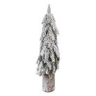 Mini Artificial Christmas Tree Ø 18x57 cm Green Plastic by Clayre & Eef.