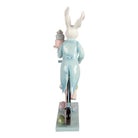 Dekorationsstatue Hase 23x12x46 cm weißer Kunststoff von Clayre & Eef.