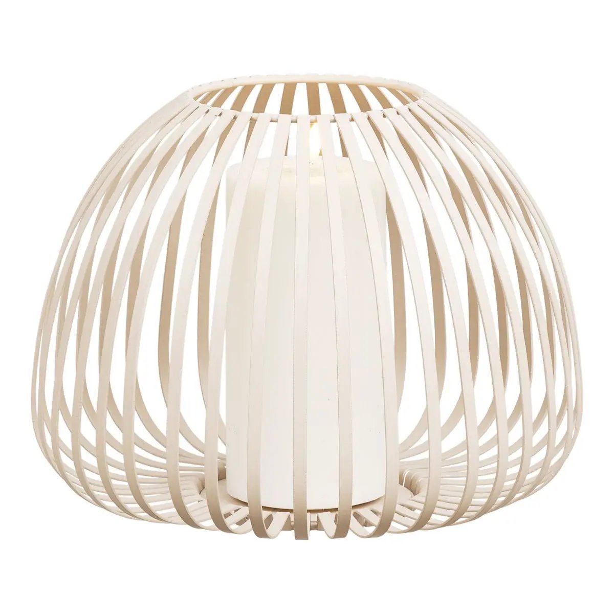 Stoense Lantern, metal, beige, ø25x19 cm by EMIRELLE
