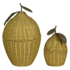 Storage basket set Yellow by Mica Decorations