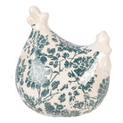 Dekorationsstatue Huhn 12x11x13 cm beige Keramik von Clayre & Eef.
