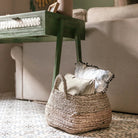 Storage Basket | Laundry Basket | Plant Basket MAJALENGKA (natural) made from Banana Fibre & Seagrass (3 sizes) by Soeji