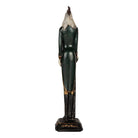 Decoration image rooster 7x7x31 cm green plastic by Clayre & Eef.