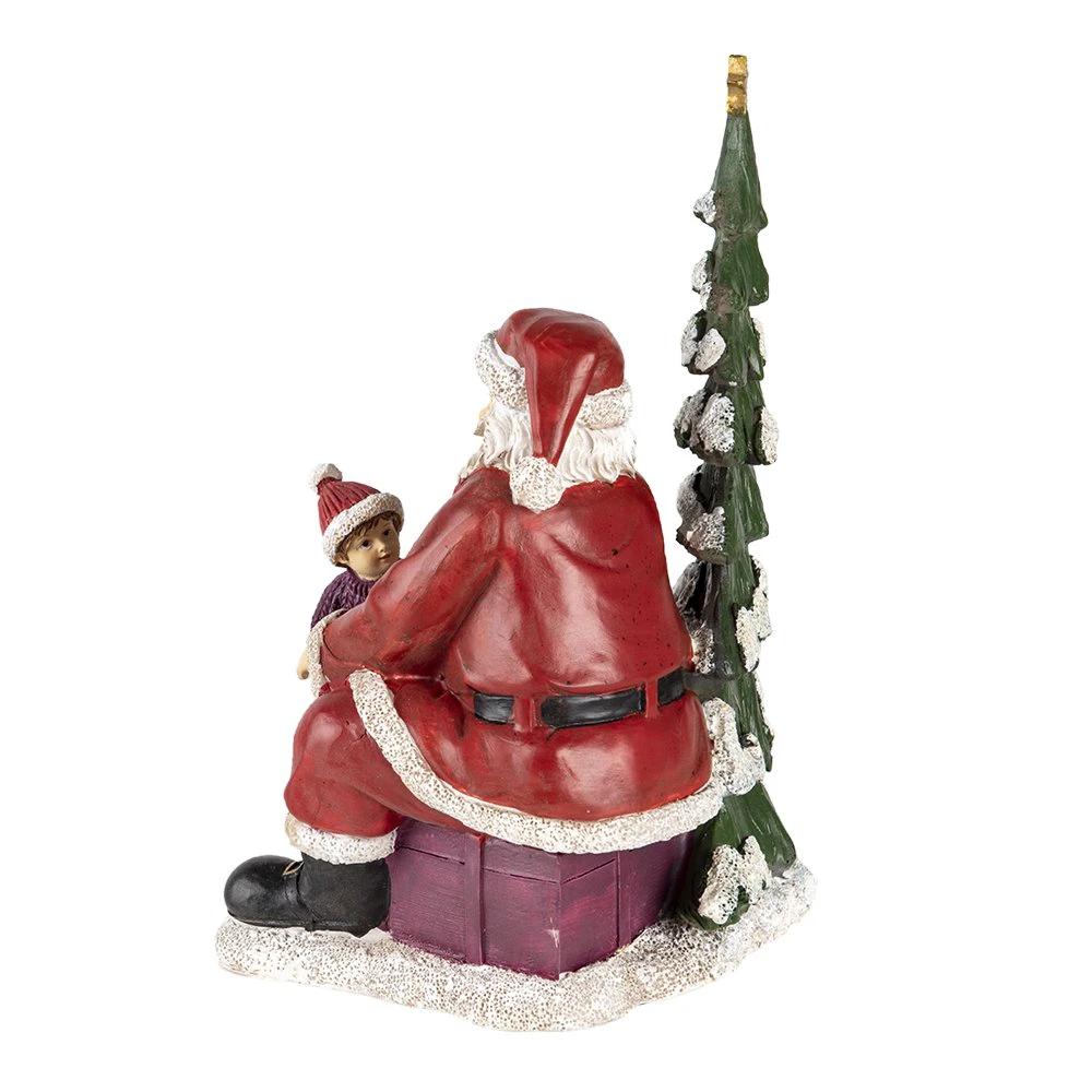 Santa Claus with child 16x13x22 cm by Clayre & Eef.
