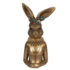 Decoration Statue Rabbit 27x17x51 cm Gold-colored Plastic by Clayre & Eef.