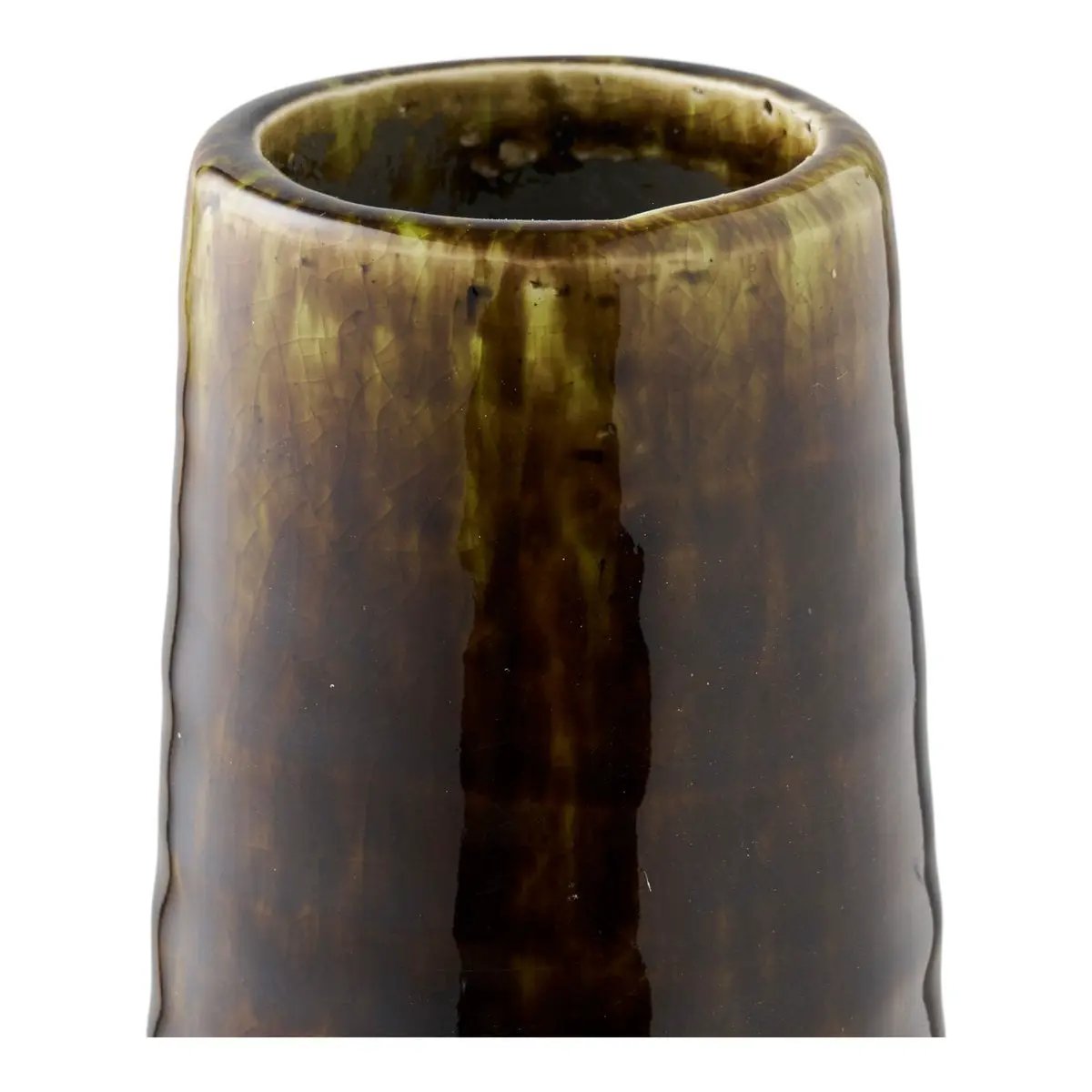 Vase, ceramic, brown, ø11x39 cm by EMIRELLE
