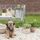 Flowerpot Ø 20x19 cm pink ceramic flower flowerpot inside by Clayre & Eef.
