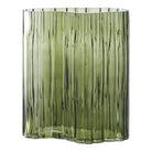 Vase - Smoked Green, Glass, 21x12x26.5cm by EMIRELLE