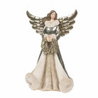 Angel statue 24 cm Gray Green Polyresin Christmas decoration by Clayre & Eef.