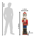 Decoration nutcracker 24x24x120 cm by Clayre & Eef.
