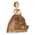 Decoration Statue Woman 16x11x20 cm Brown Plastic by Clayre & Eef.