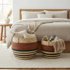 Storage basket set Brown by Mica Decorations