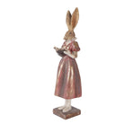 Decoration Statue Rabbit 13x12x47 cm Gold-colored Plastic by Clayre & Eef.