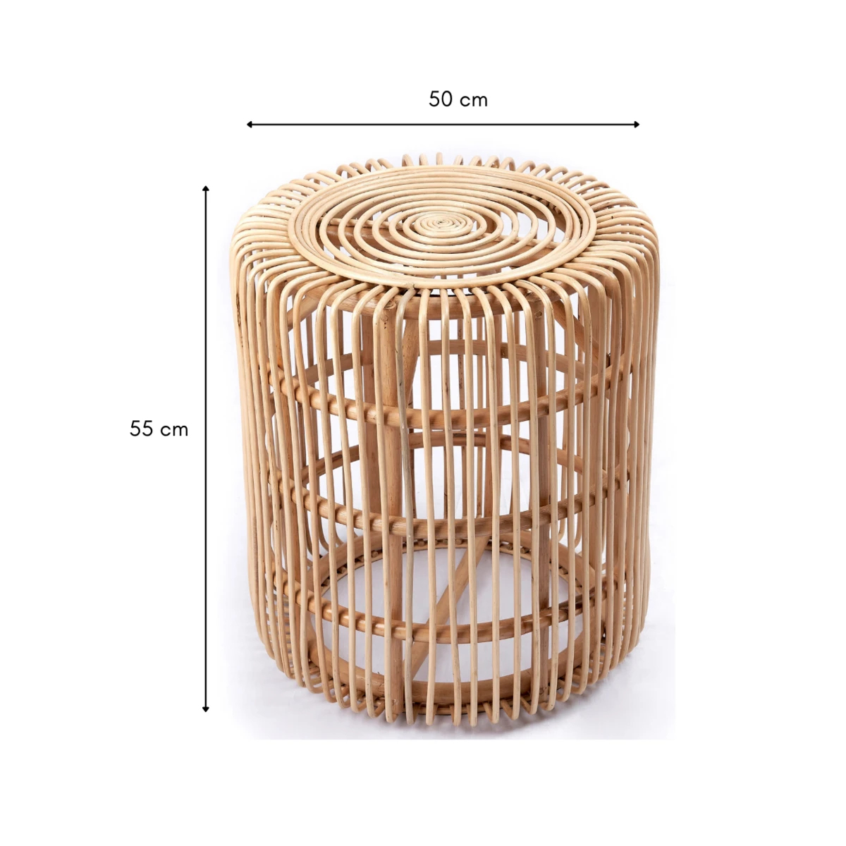 Rattan Side Table | End Table | Couch Table ALAMAYA by Soeji