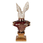 Decoration image rabbit 50 cm white red plastic by Clayre & Eef.